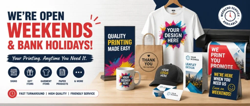 Weekend Printing Service Torquay